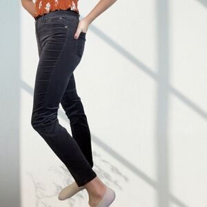 Vineyard Vines Velvet Grey Black High Rise Pants 4